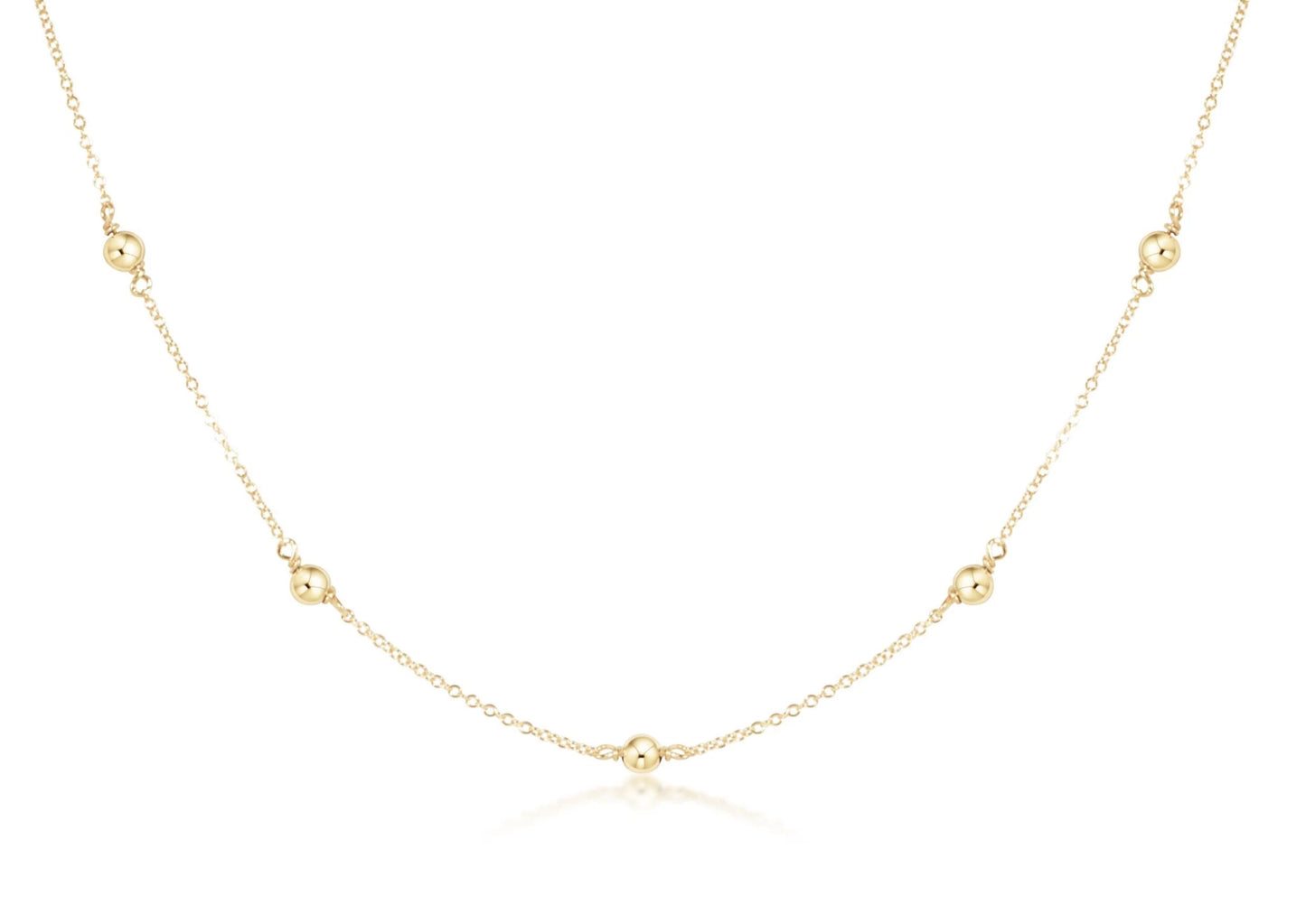 15" Choker Simplicity Chain Gold 4mm - Beau Outfitters