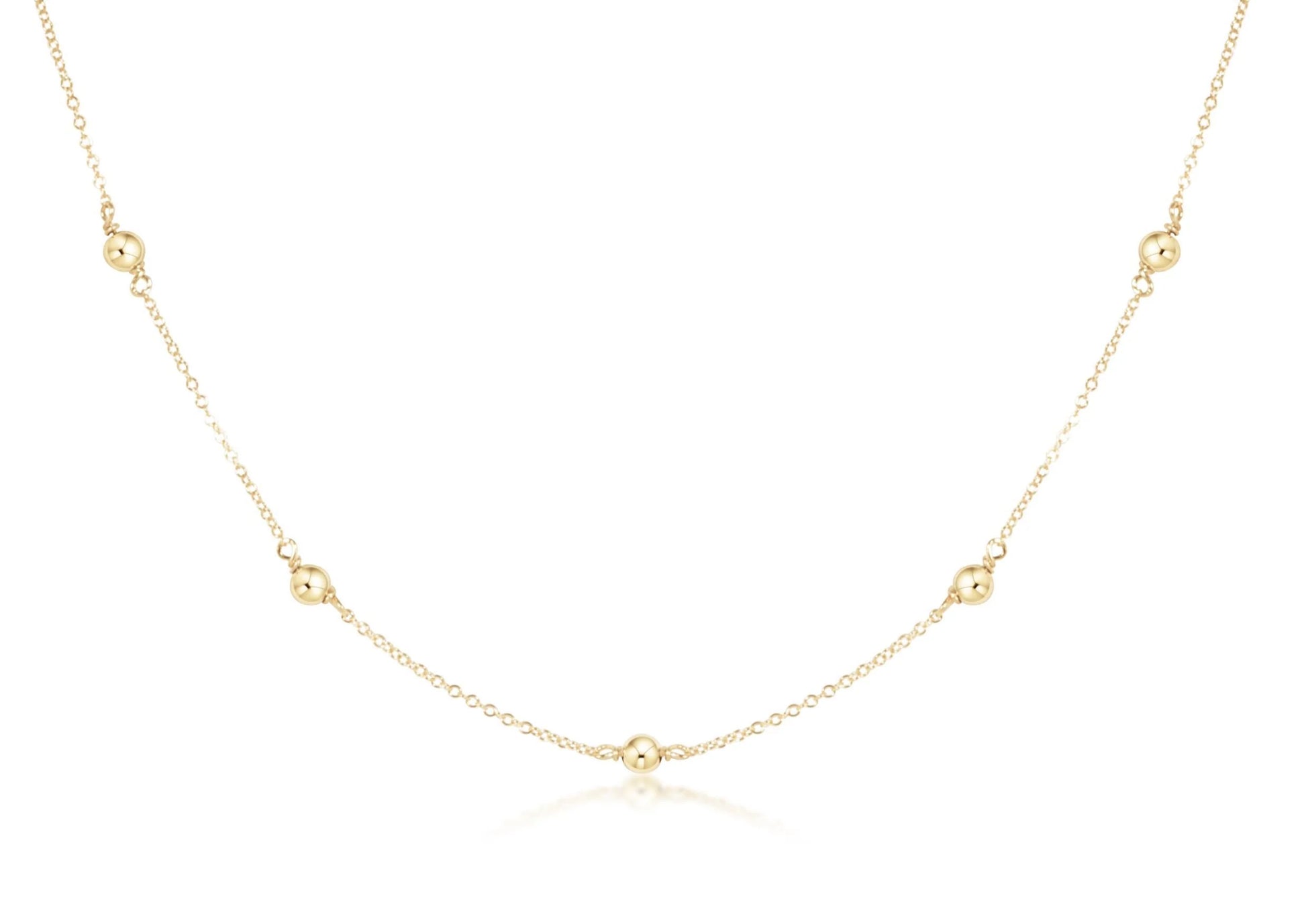 15" Choker Simplicity Chain Gold 4mm - Beau Outfitters