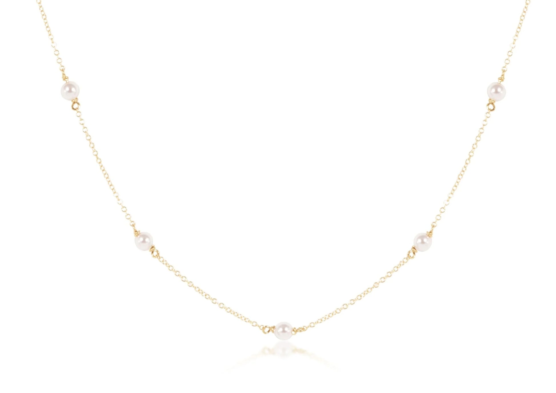 15" Choker Simplicity Chain Gold 4mm - Beau Outfitters