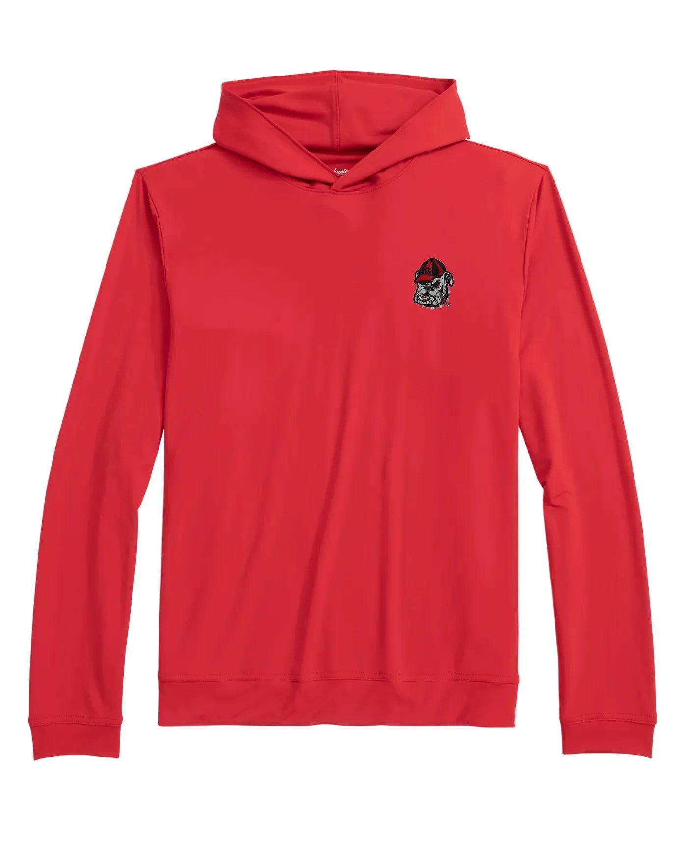 UGA Bulldog Head Logo Motion Hoodie Red