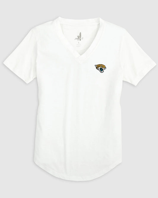 Ws Jaguars Merediths V-Neck T-Shirt White