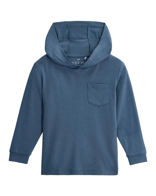 Toddler Bamboo Shade Hoodie Pacific Blue