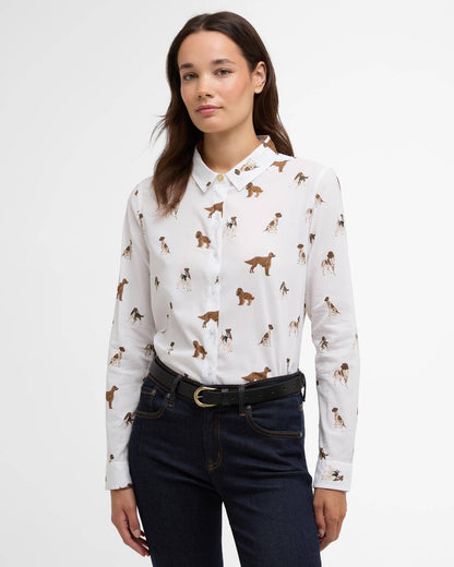 Ws Safari Shirt Multi Dog Print