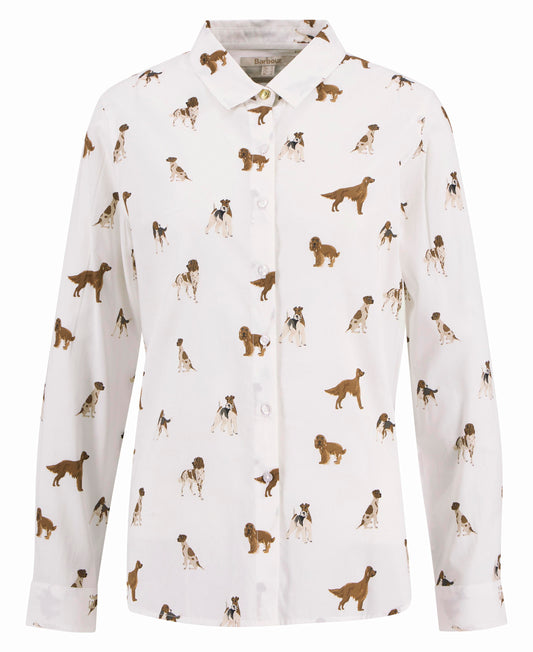 Ws Safari Shirt Multi Dog Print