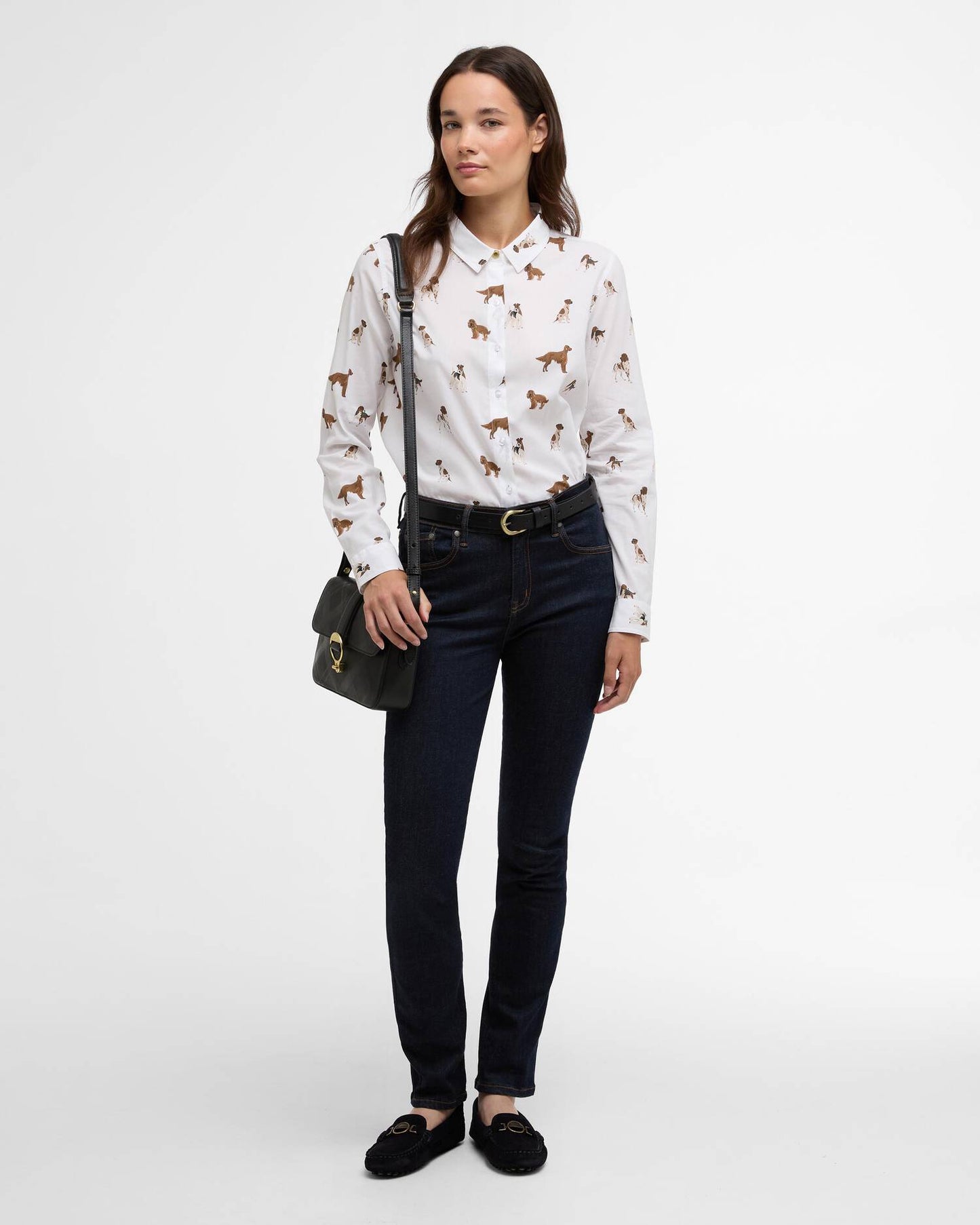 Ws Safari Shirt Multi Dog Print