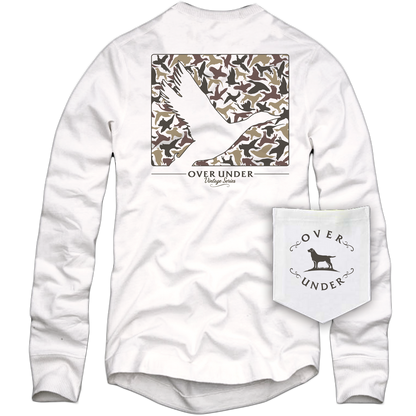 Vintage Mallard Silhouette LS T-Shirt White