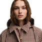 Ws Audrey Showerproof Jacket Cranberry/Brown Gingham