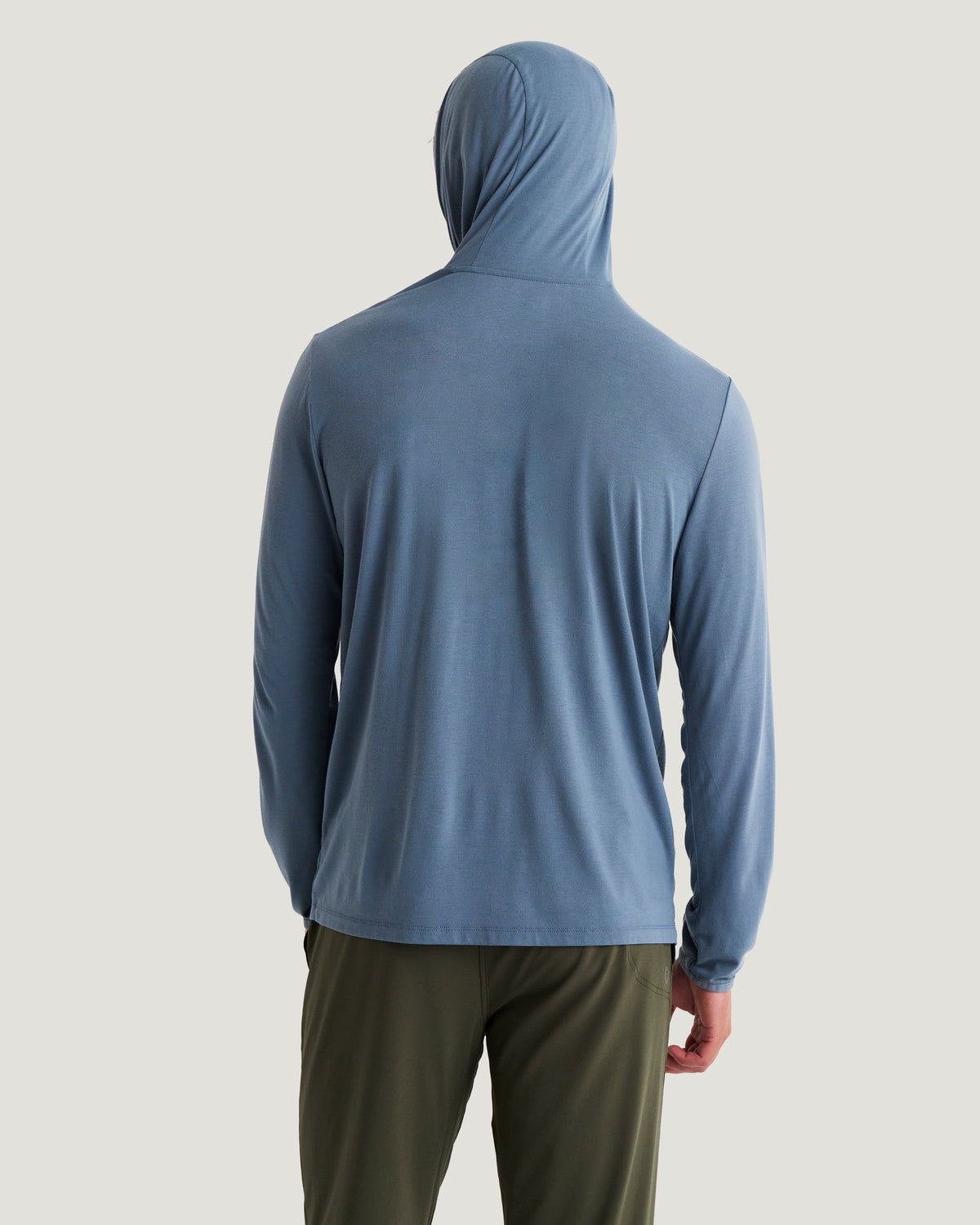Bamboo Lightweight Hoodie Pacific Blue