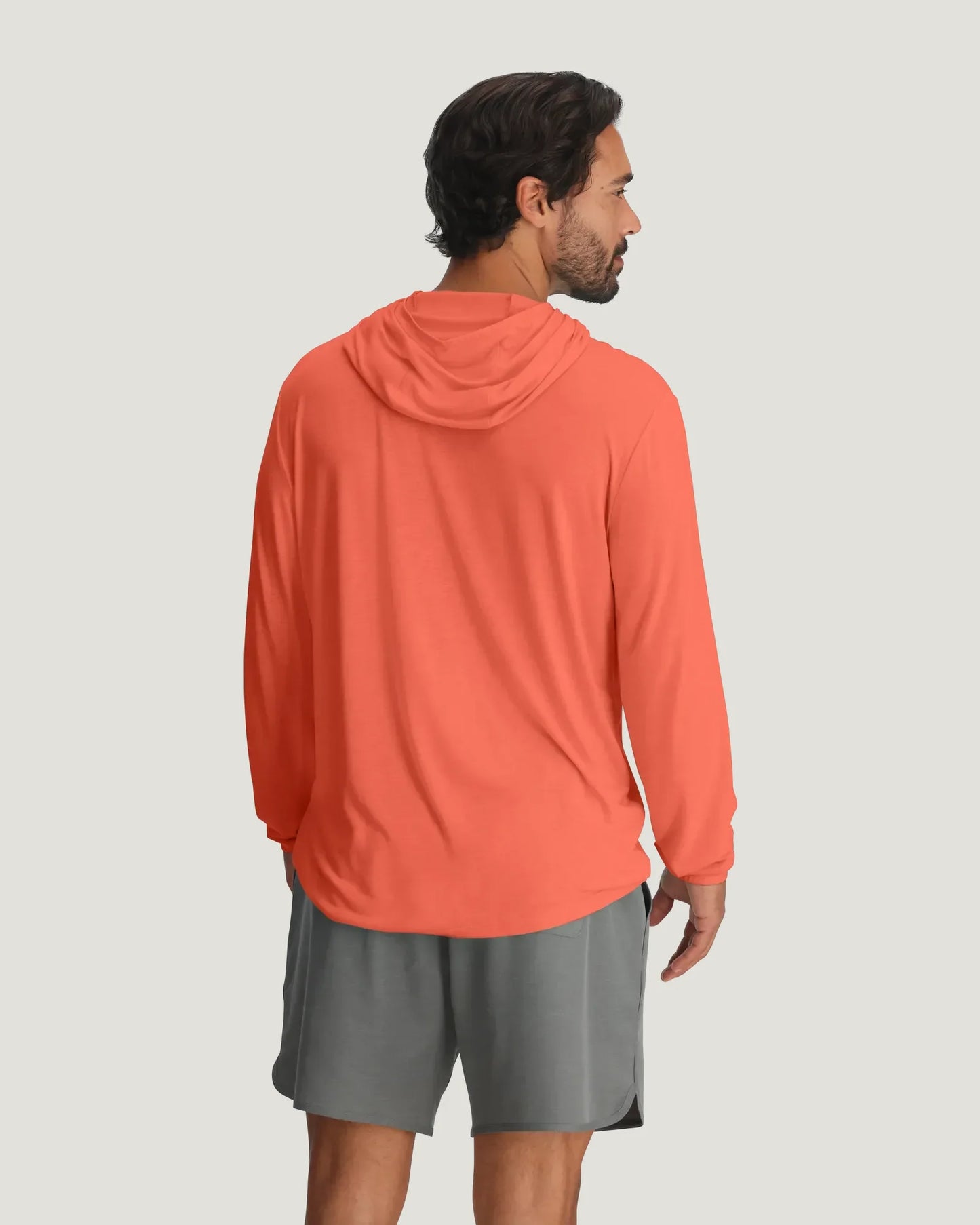 Bamboo Lightweight Hoodie Flamingo