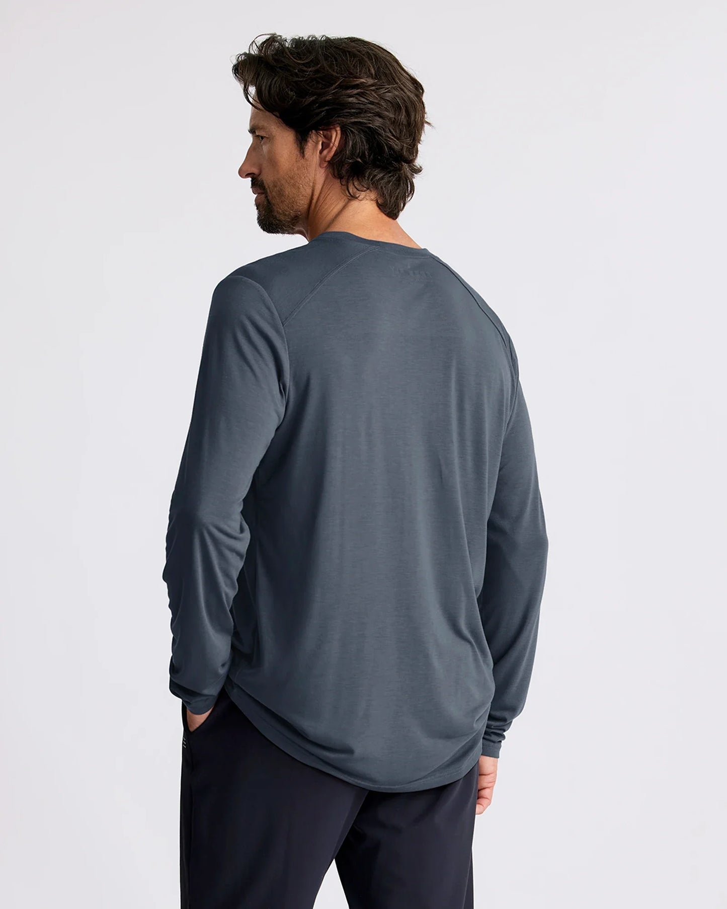 Bamboo Lightweight Long Sleeve Shirt Storm Cloud