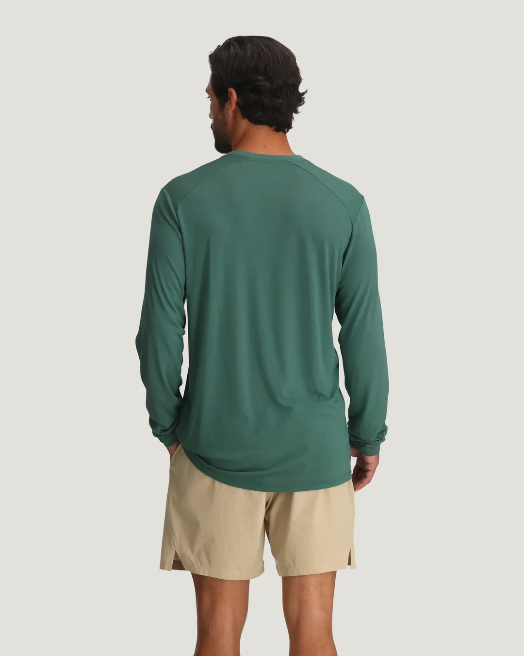 Bamboo Lightweight Long Sleeve Shirt Sea Pine