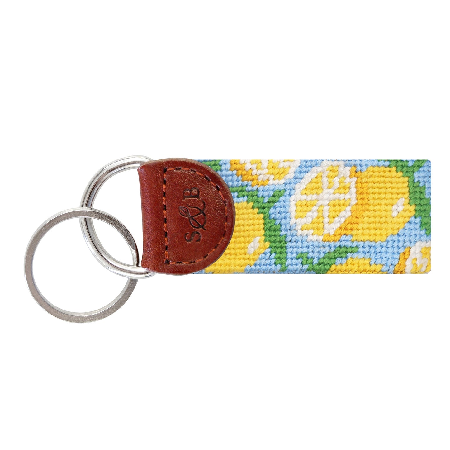 Lemon Pattern (Ice Blue) Key Fob