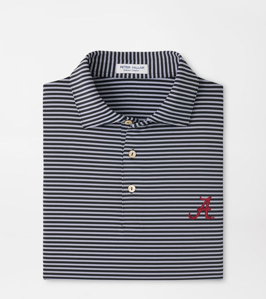 Alabama Script A Logo Tiebreaker Polo Black