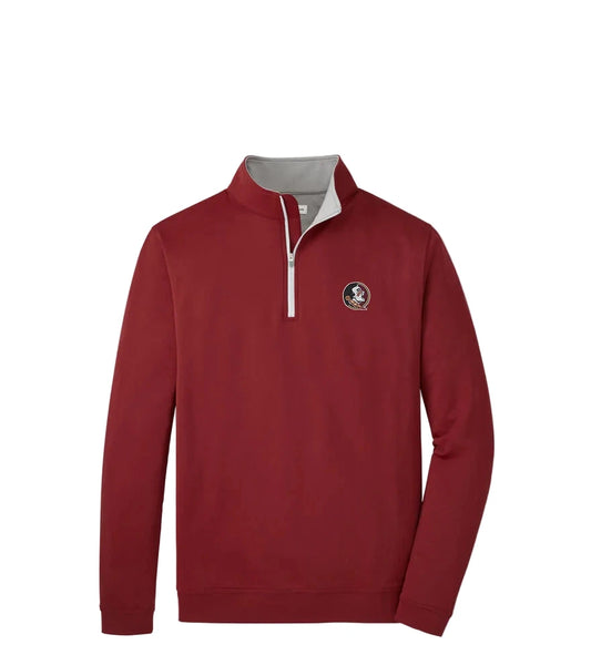 FSU Perth Solid 1/4 Zip Maroon