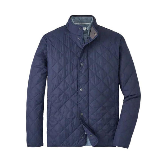 Suffolk Quilted Travel Coat Navy