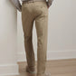Signature Sateen Flat Front Trouser Khaki