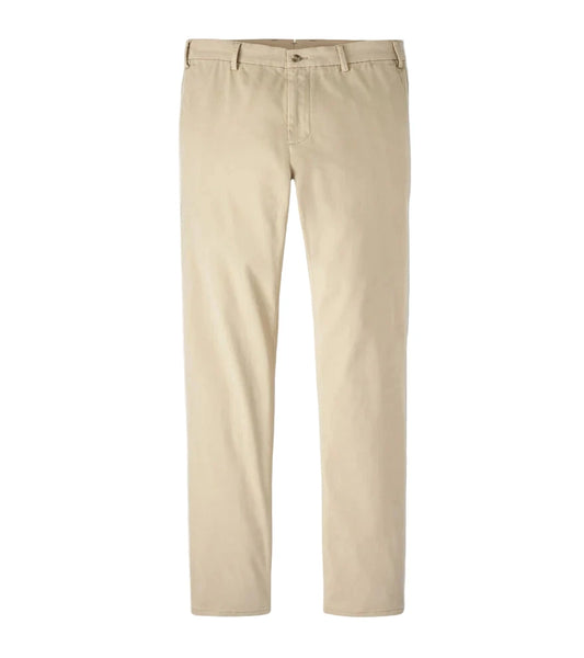 Signature Sateen Flat Front Trouser Khaki