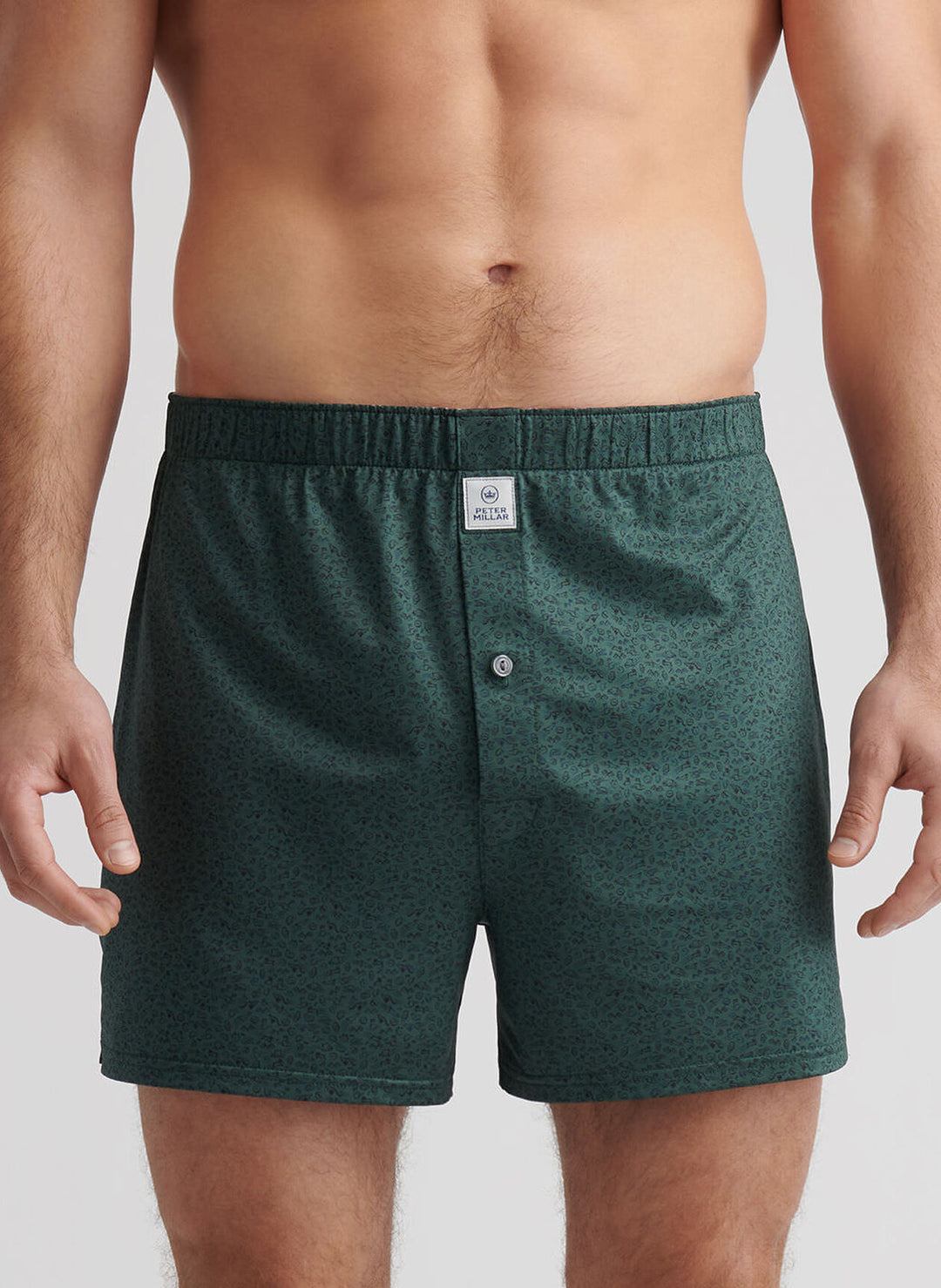 No Slow Play Perf Boxer Short Nordic Pine