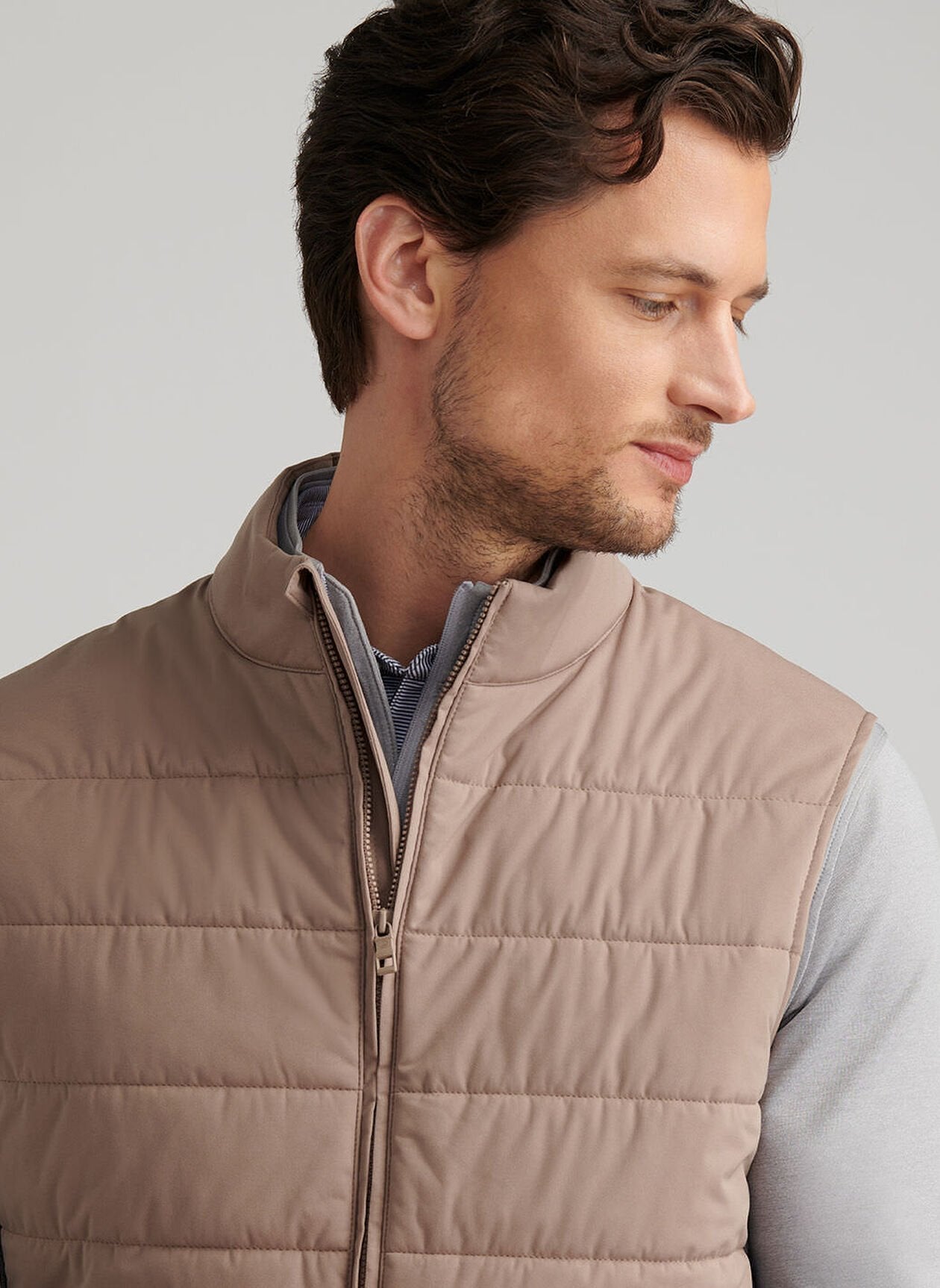 Fuse Hybrid Fleece Vest Poplar Brown