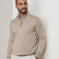 Autumn Crest Suede Trim 1/4 Zip Pullover Light Elm
