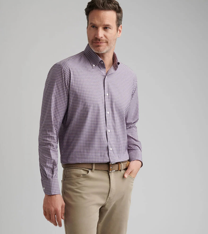 Petaluma Perf Twill Shirt Parisian Fig
