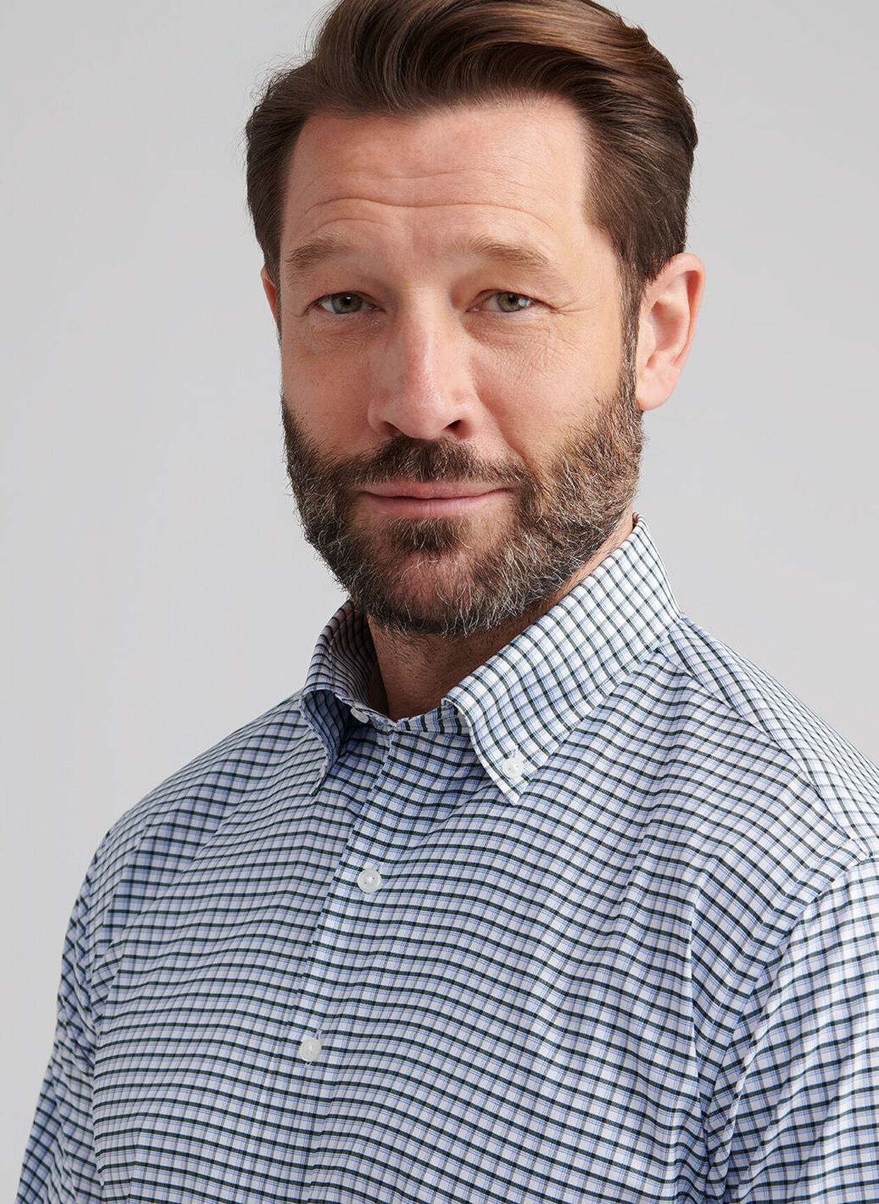 Cashiers Perf Twill Sport Shirt Deep Verdant