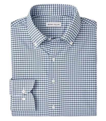 Cashiers Perf Twill Sport Shirt Deep Verdant