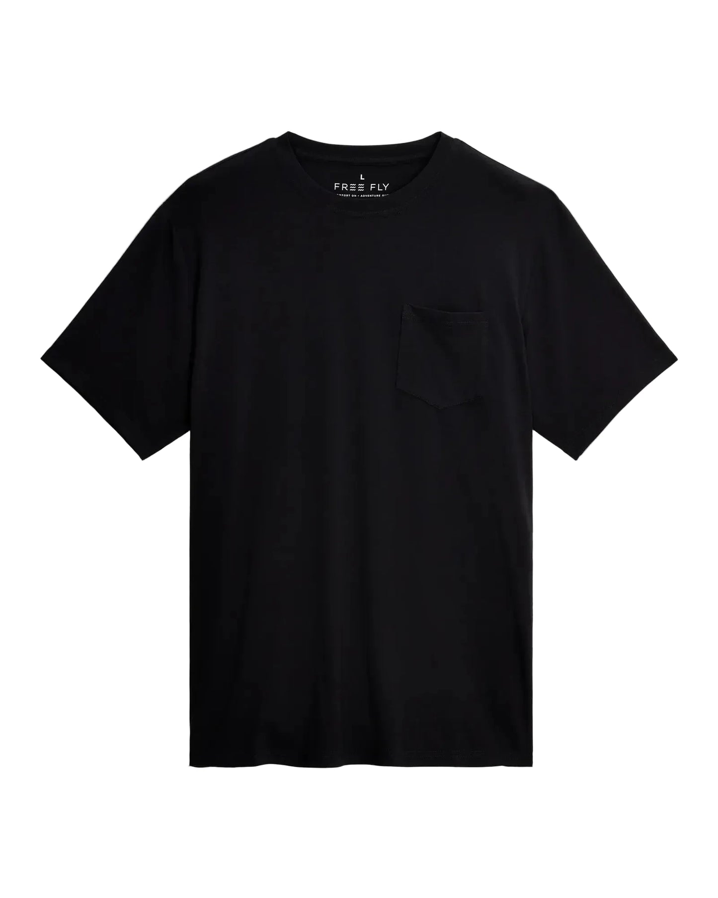 Bamboo Flex SS Pocket Tee Black