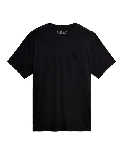 Bamboo Flex SS Pocket Tee Black