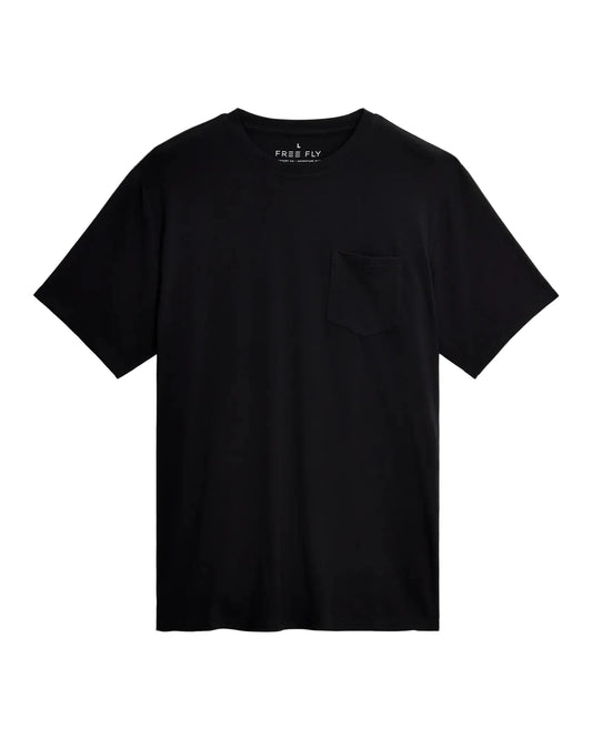 Bamboo Flex SS Pocket Tee Black