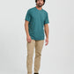Bamboo Flex SS Pocket Tee Heather Sea Pine