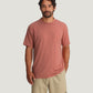 Bamboo Flex SS Pocket Tee Heather Red Clay