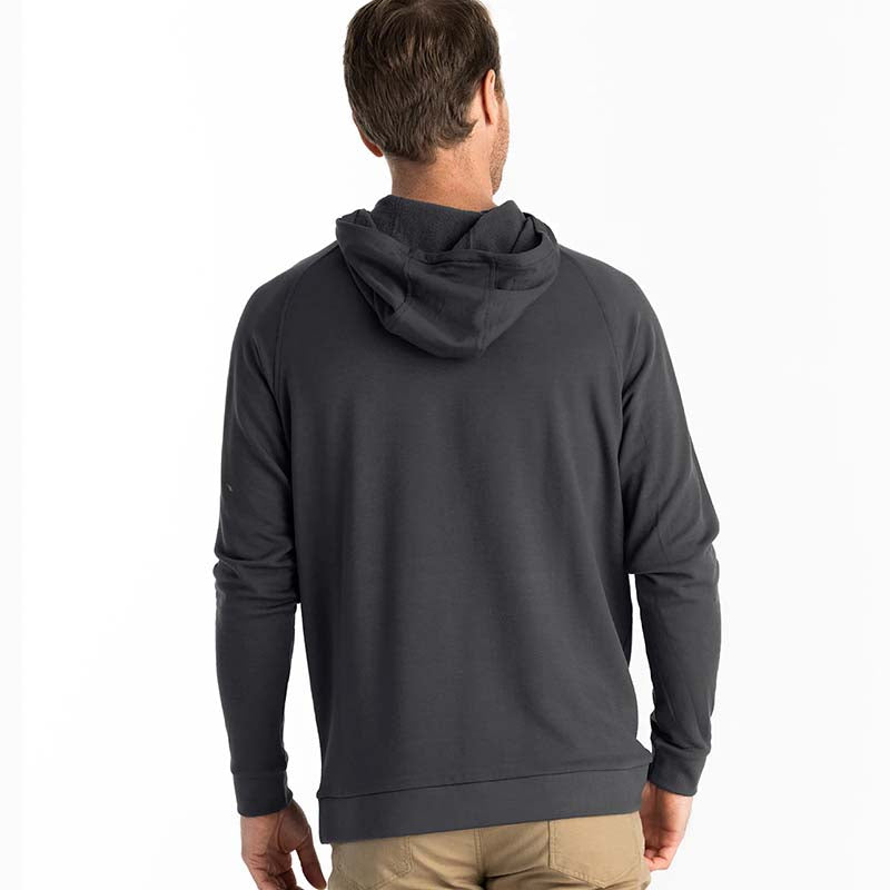 Bamboo Lightweight Fleece Hoodie Black Sand