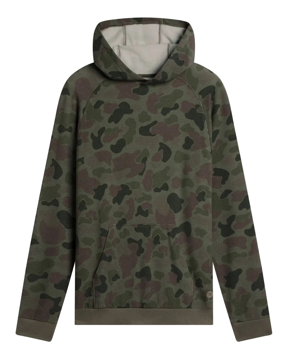 Bamboo Lightweight Fleece Hoodie Vtg Camo Oil Grn