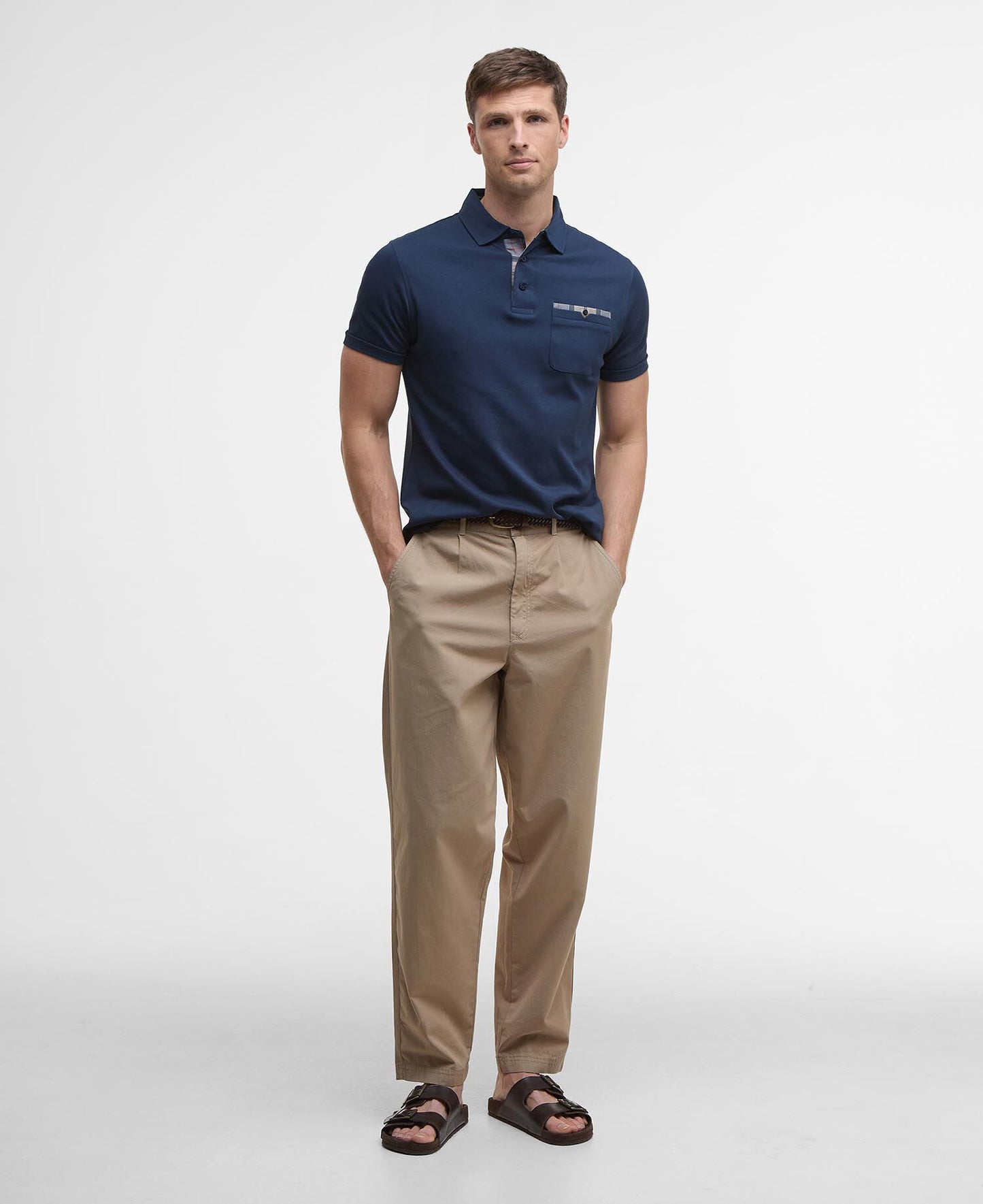Premium Corpatch Tailored Polo Navy