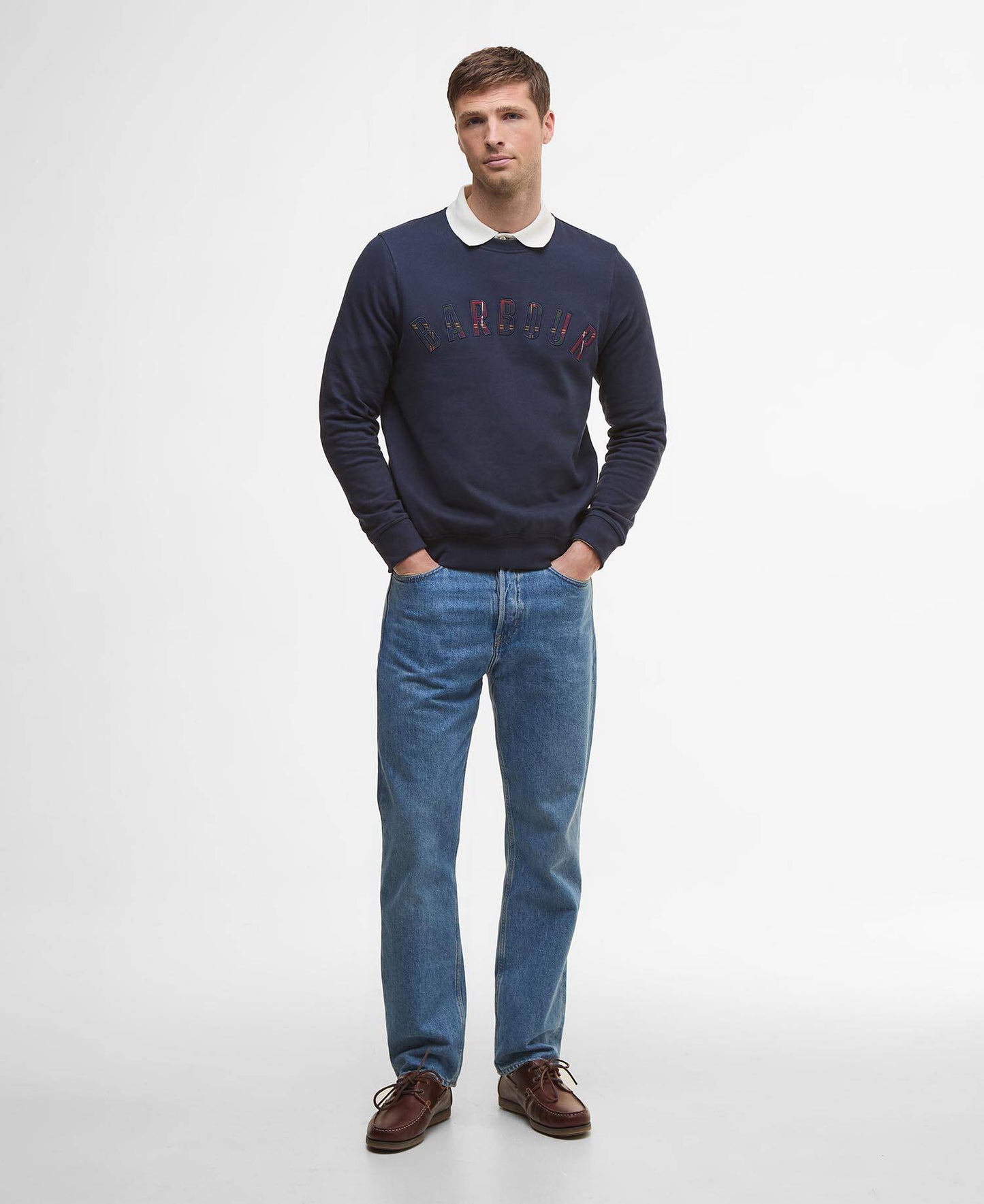 Wynter Crew Neck Sweatshirt Navy Winterberry
