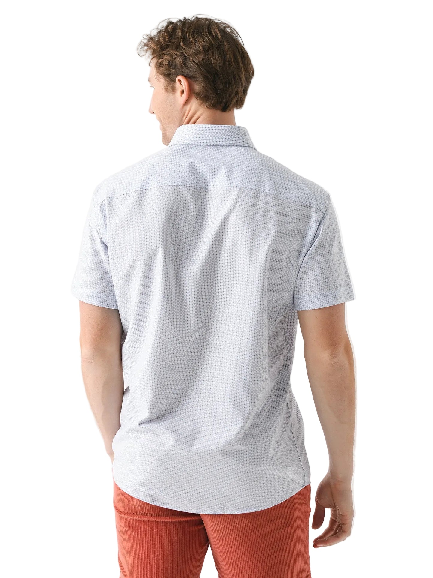 Bloques Perf Poplin SS Shirt White