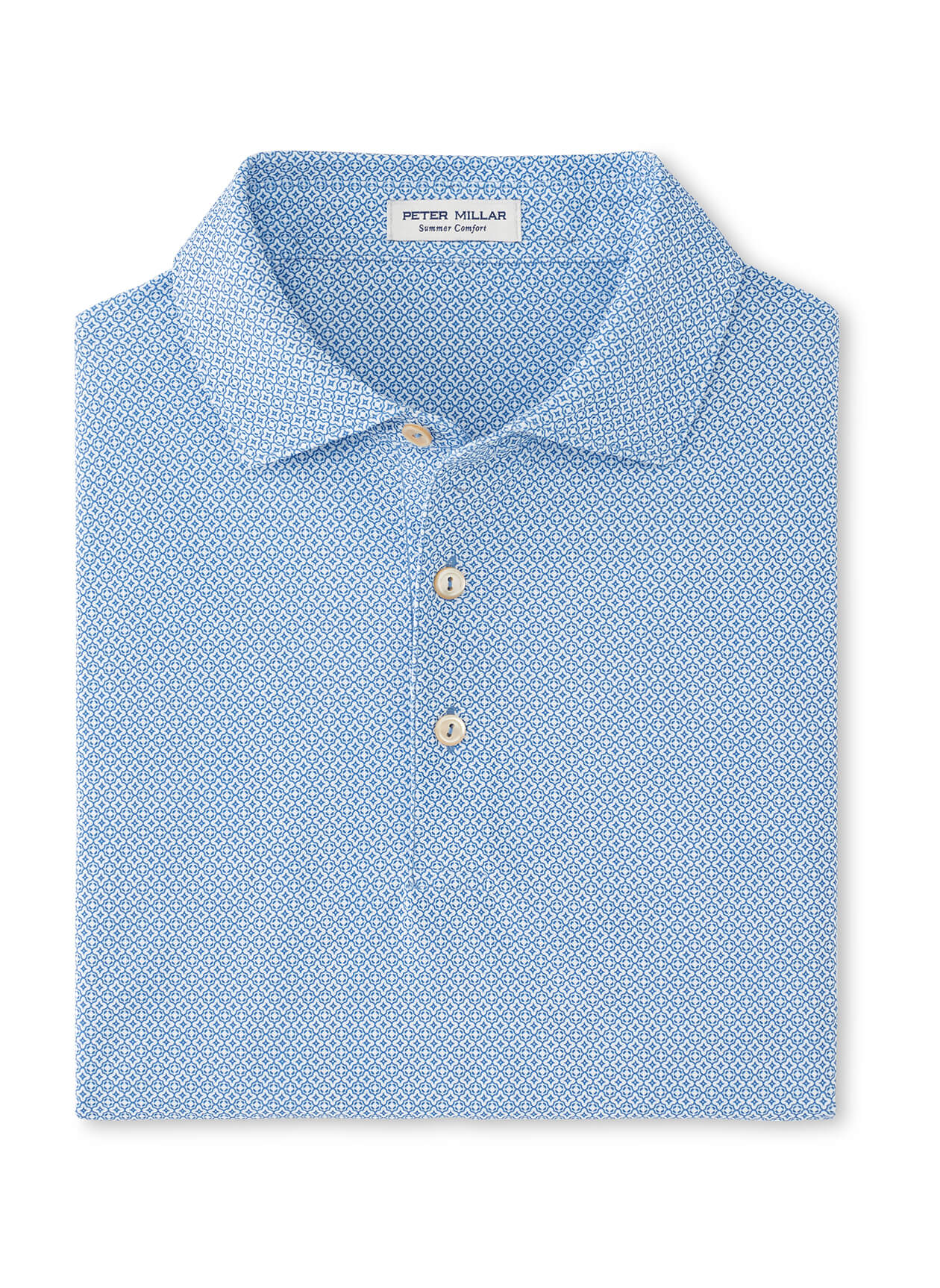 Costa Geo Perf Mesh Polo Sailor