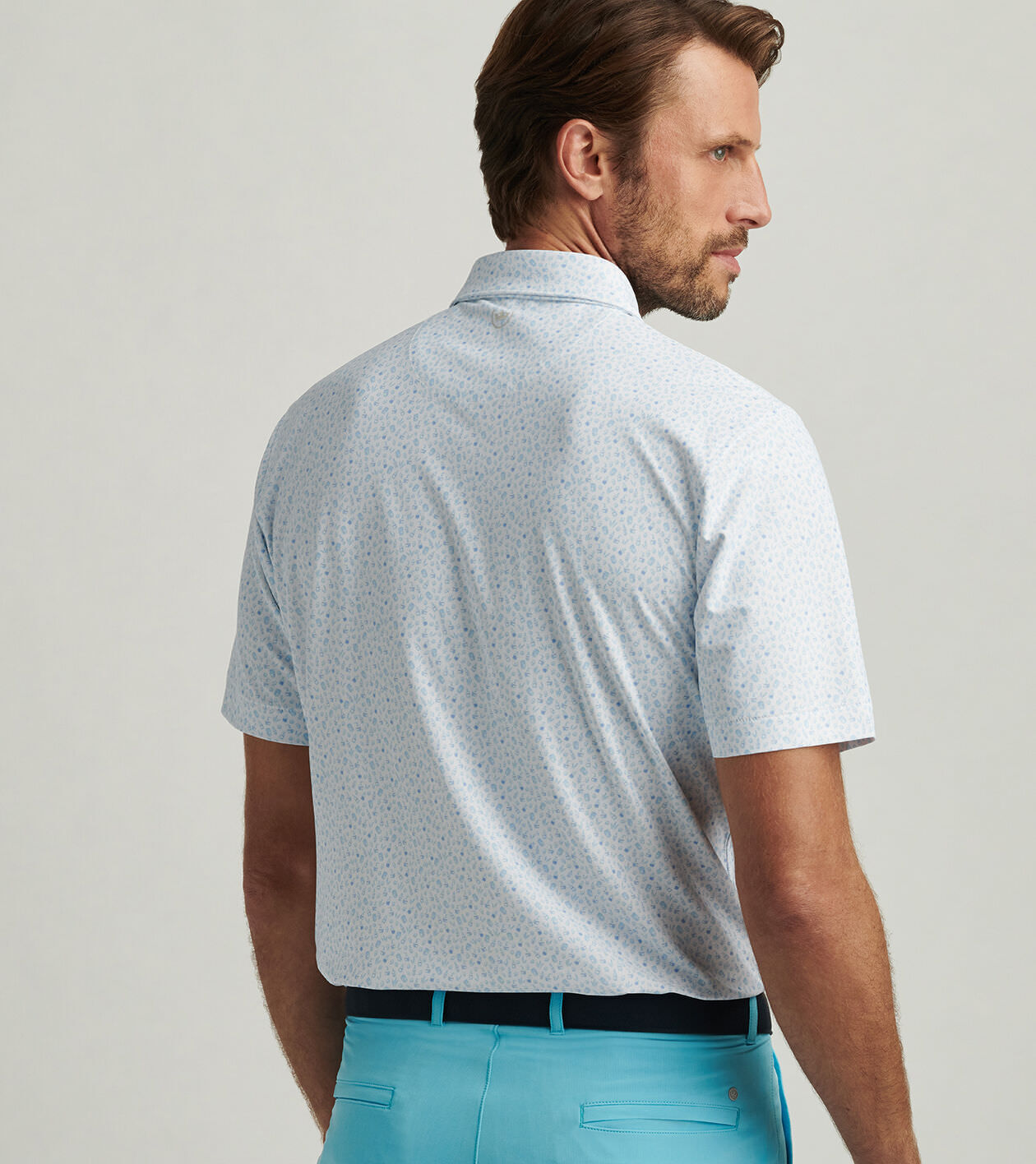 Whiskey Perf Mesh Polo White
