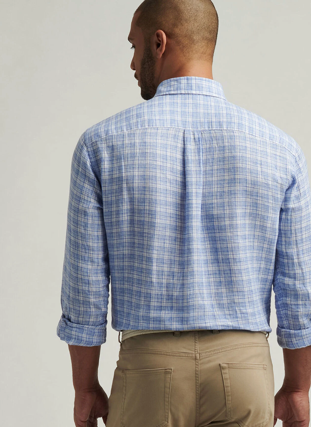Chilwa Linen Sport Shirt Blue Poppy