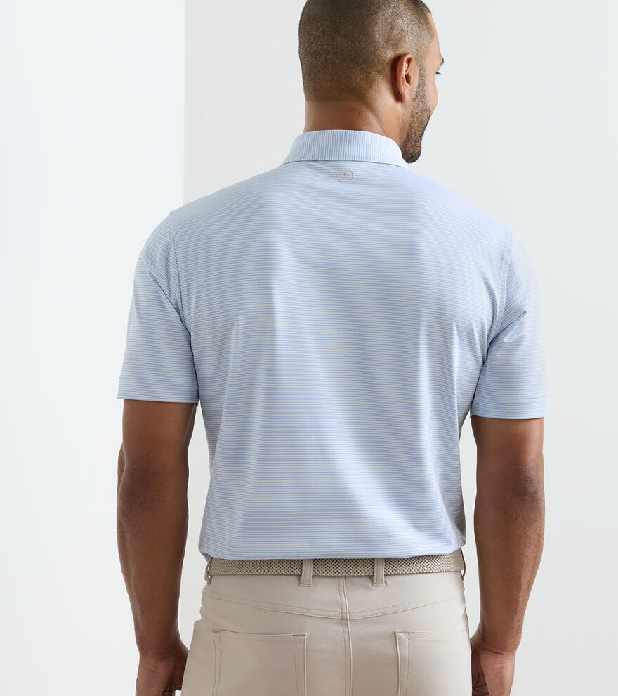 Harrington Jersey Polo White/Bluebird