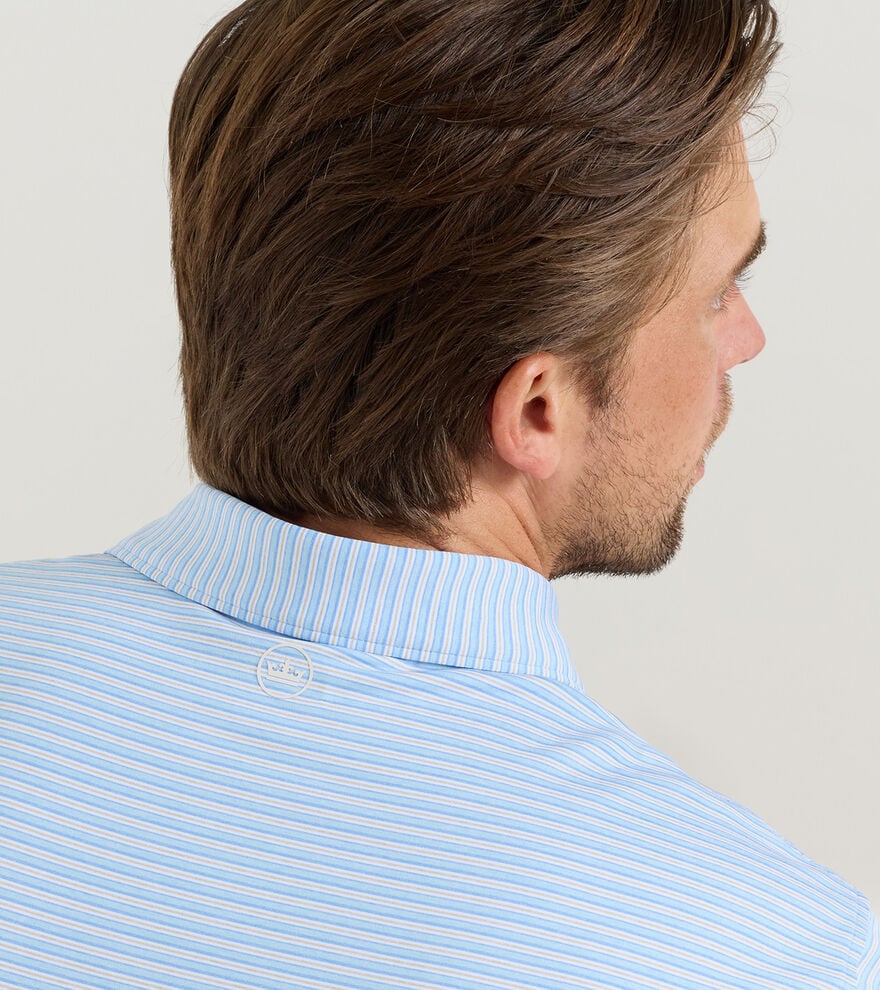 Owens Performance Polo Cottage Blue