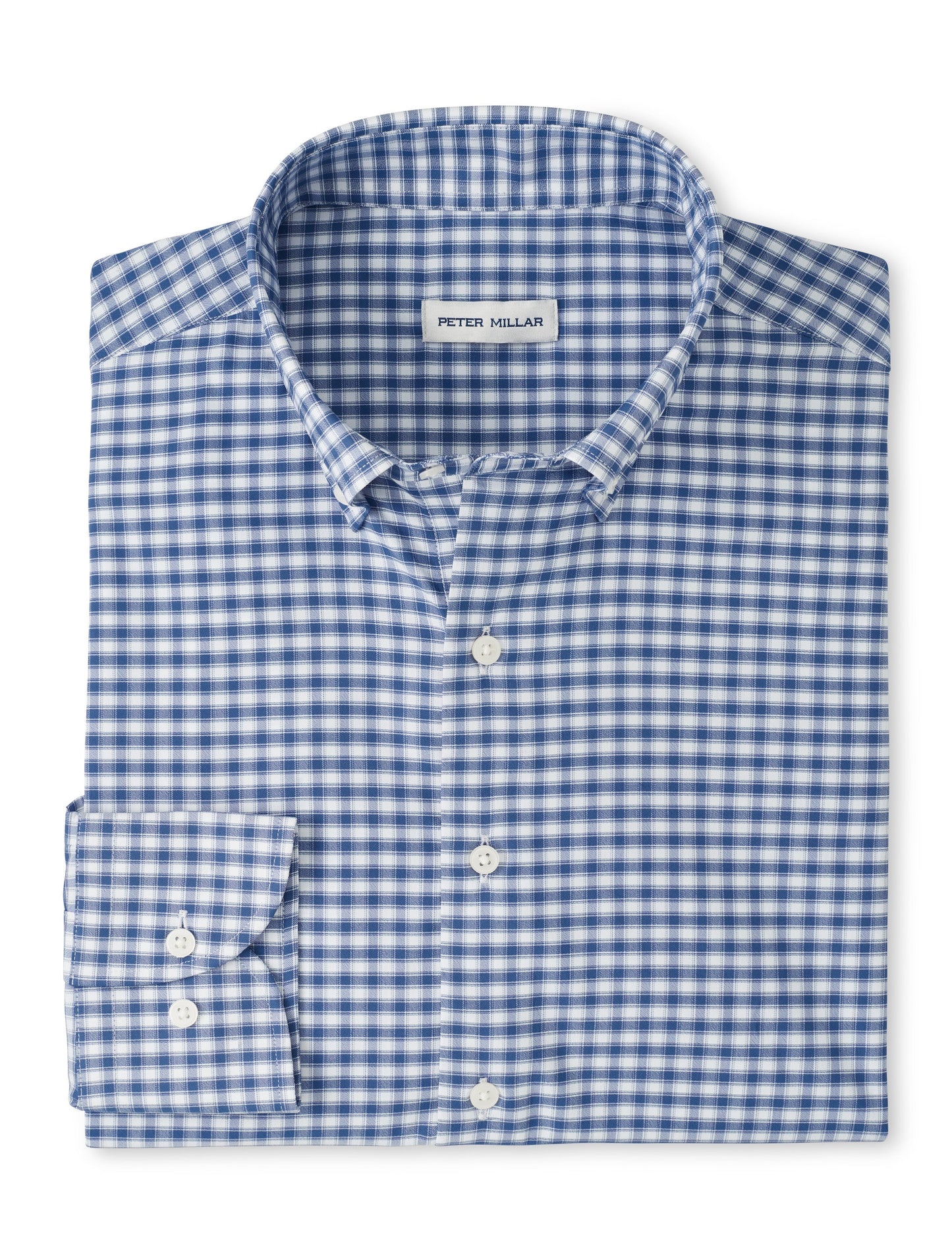 Lewis Performance Twill Sport Shirt Windsor Blue