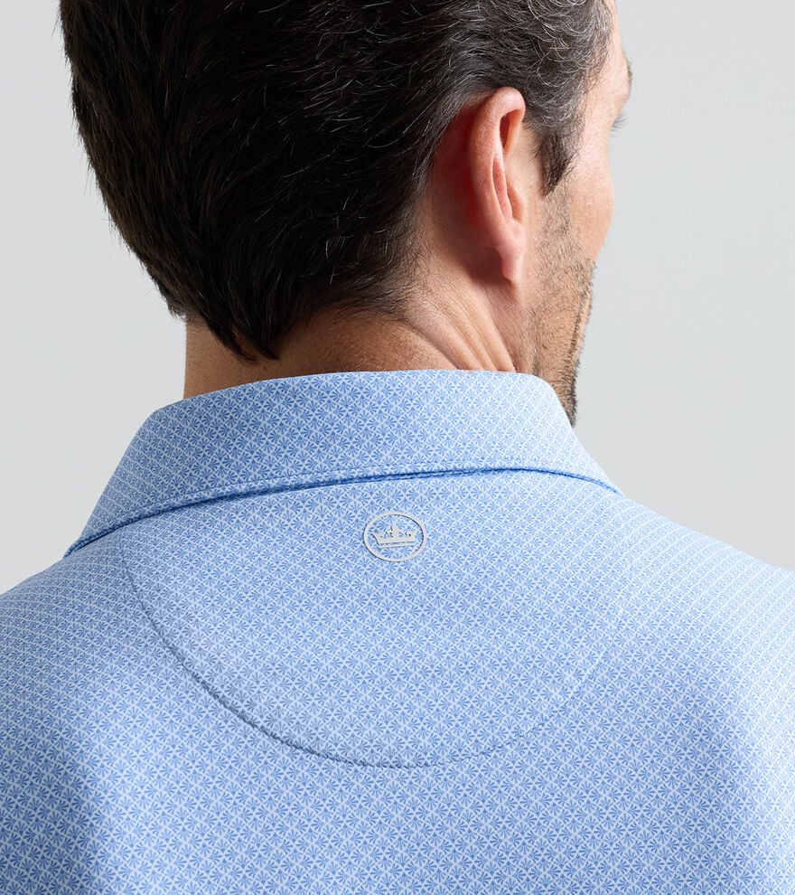 Granada Perf Jersey Polo Dusk Blue