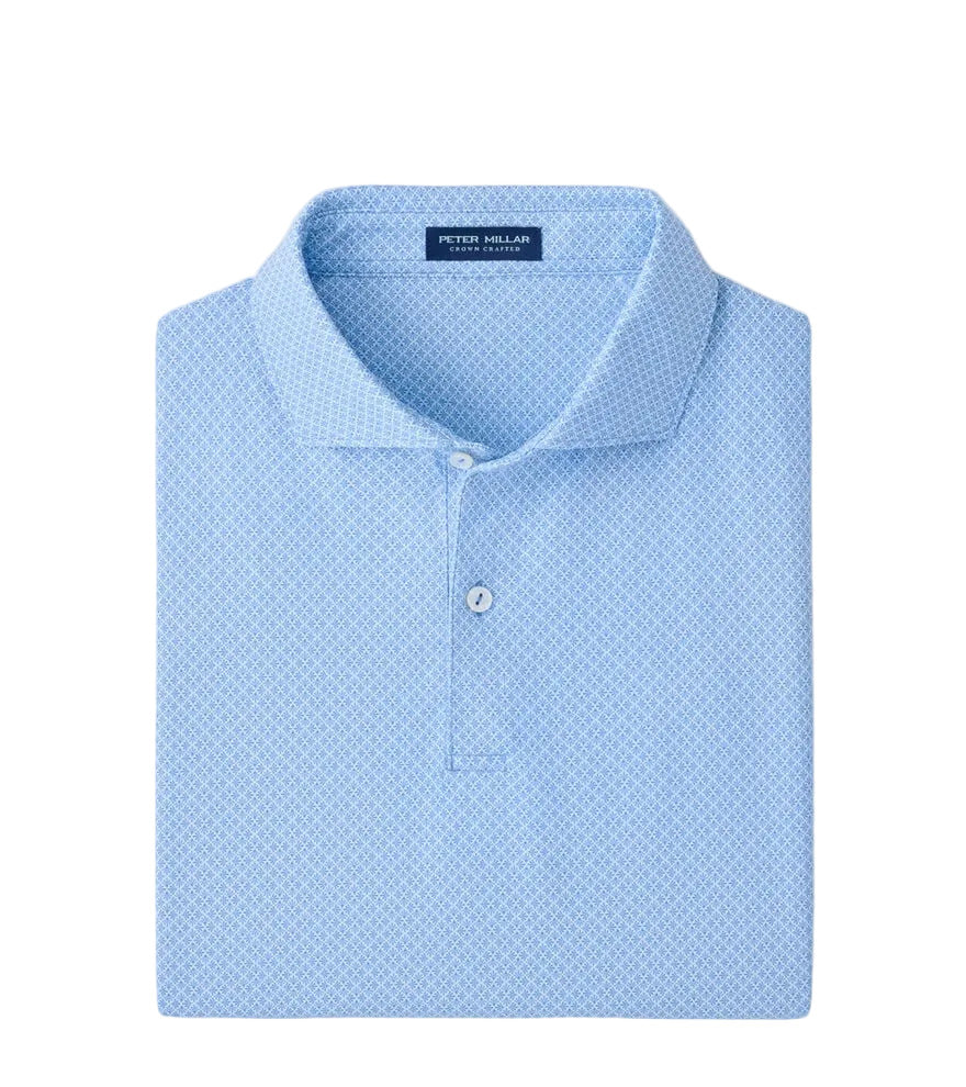 Granada Perf Jersey Polo Dusk Blue