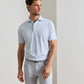 Echo Stripe Performance Polo White / Gale Grey
