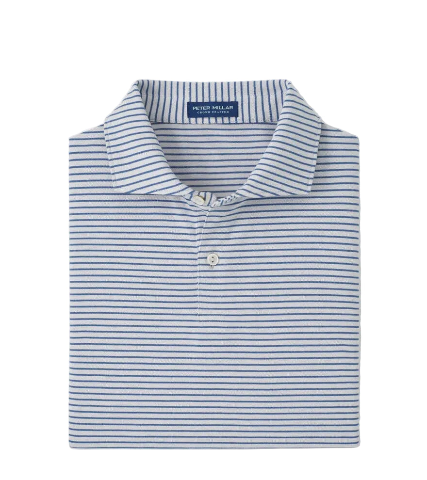 Albatross Cotton Blend Pique Polo Gale Grey
