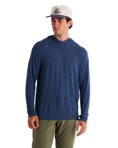Bamboo Shade Hoodie Heather True Navy