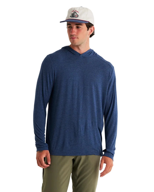 Bamboo Shade Hoodie Heather True Navy