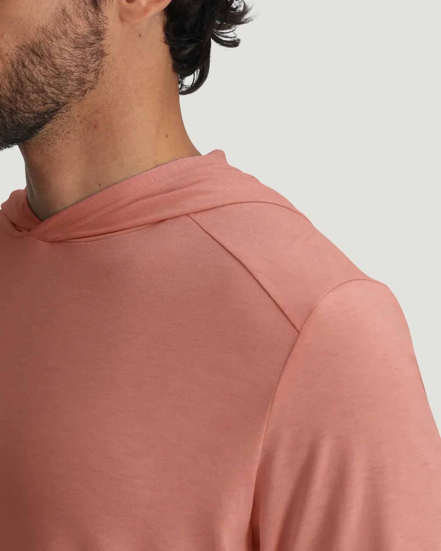Bamboo Shade Hoodie Heather Red Clay